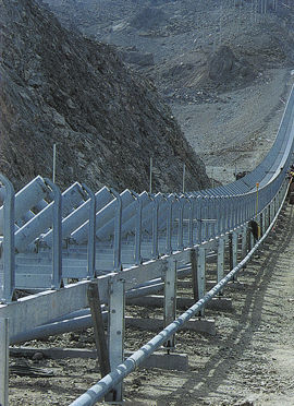 Mining conveyor supports